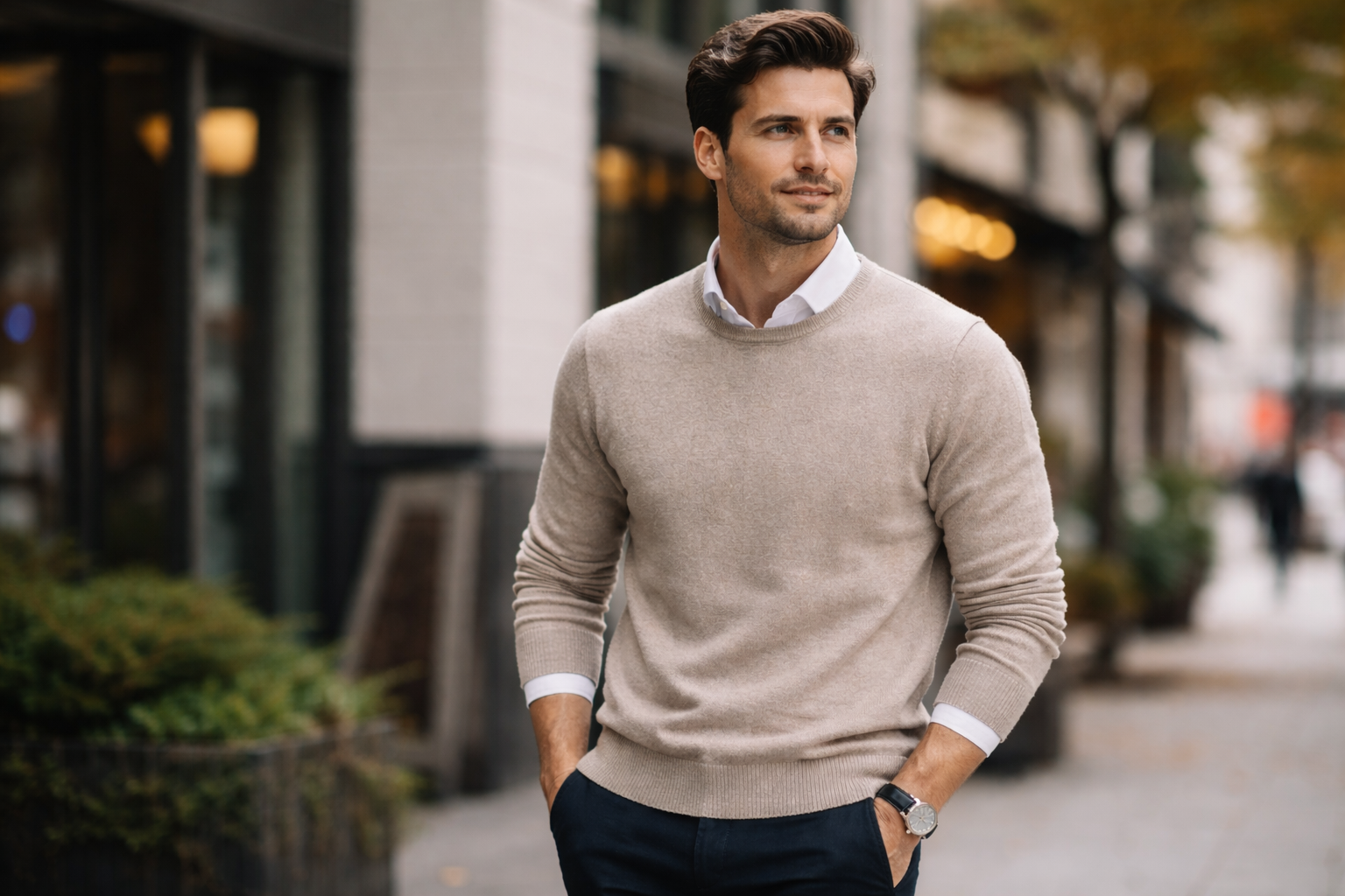 メンズのセーターの選び方と着こなし|おしゃれ・ビジネス・学生まで幅広く解説