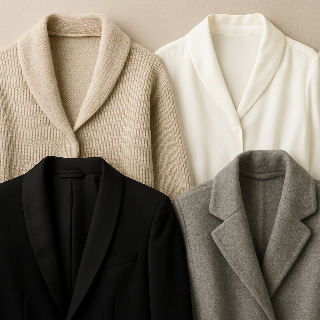 ショールカラーとは|ジャケットやコートに映える襟デザインの魅力