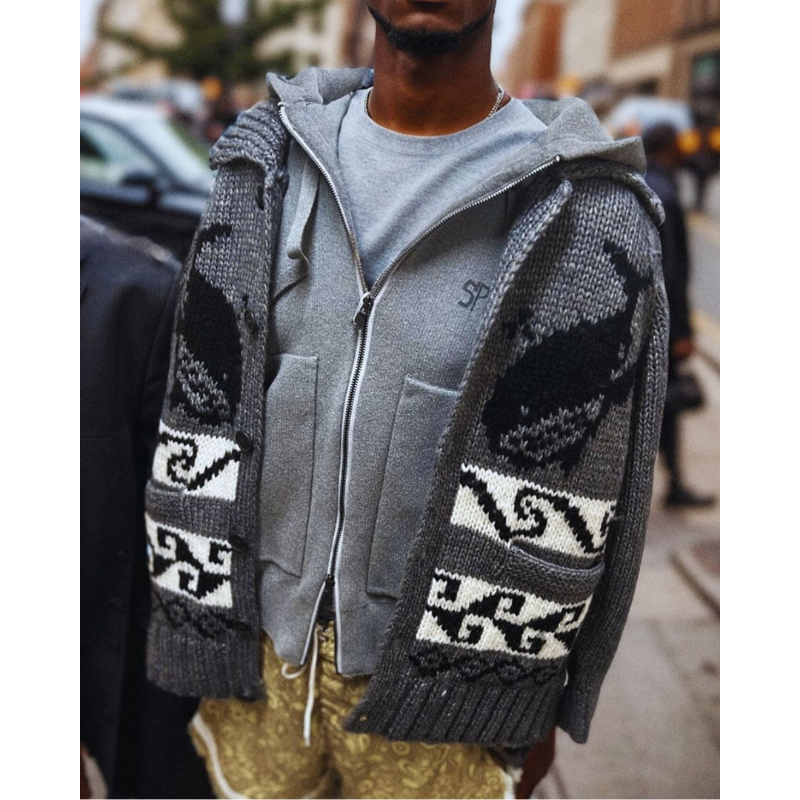 アメカジ セーター カウチン カーディガン クジラ柄 ネイティブ アメカジ セーター カウチン カーディガン クジラ柄 ネイティブ