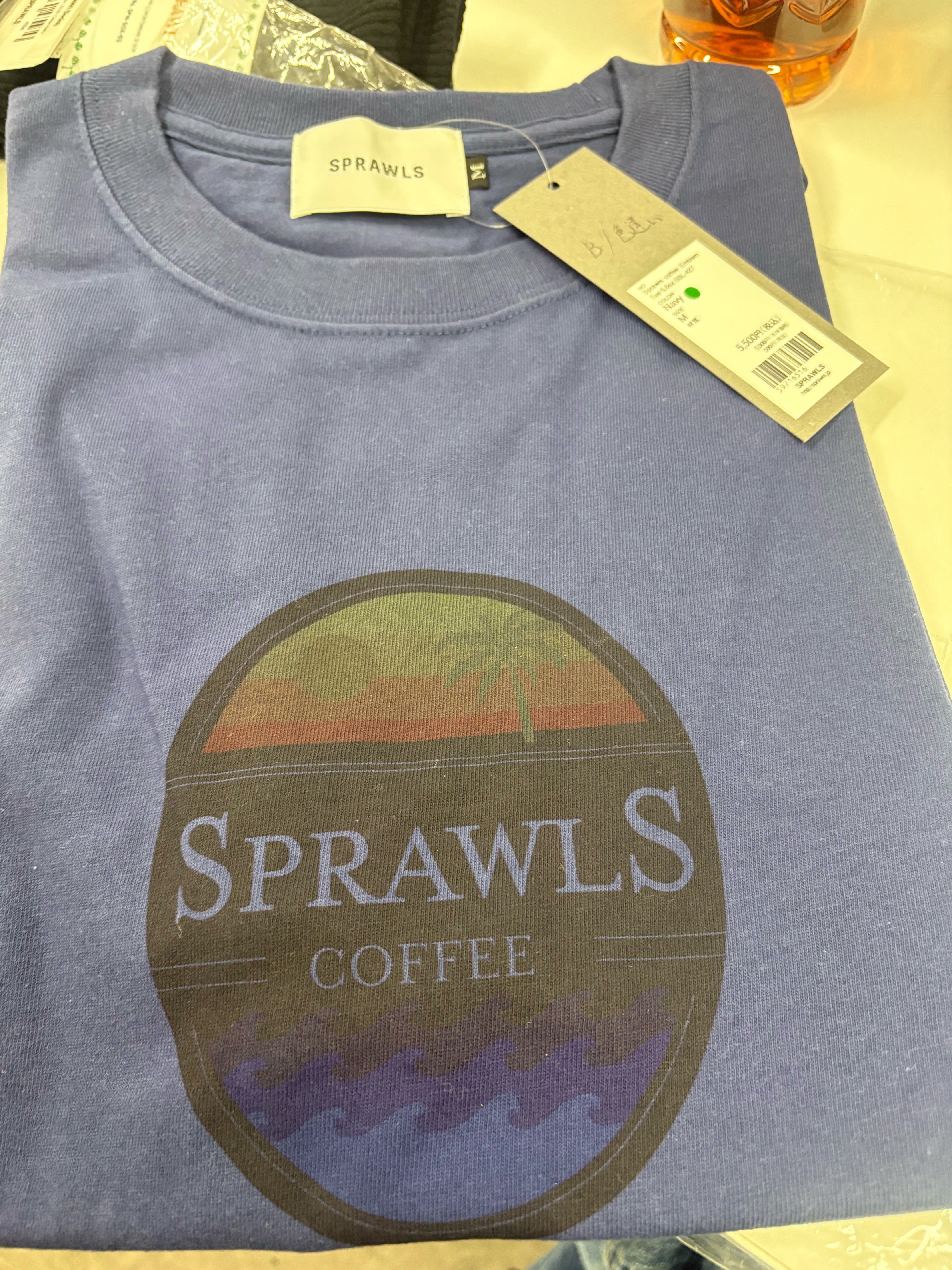 Navy×Black Sprawls coffee Emblem SSL-427-1