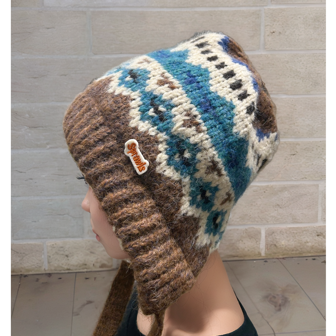 Geometric Nordic Knit Cap SRC-264