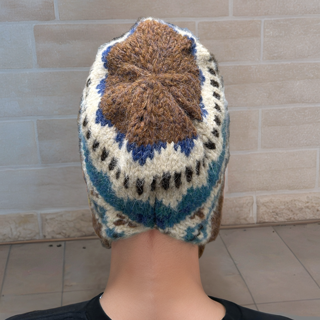 Geometric Nordic Knit Cap SRC-264