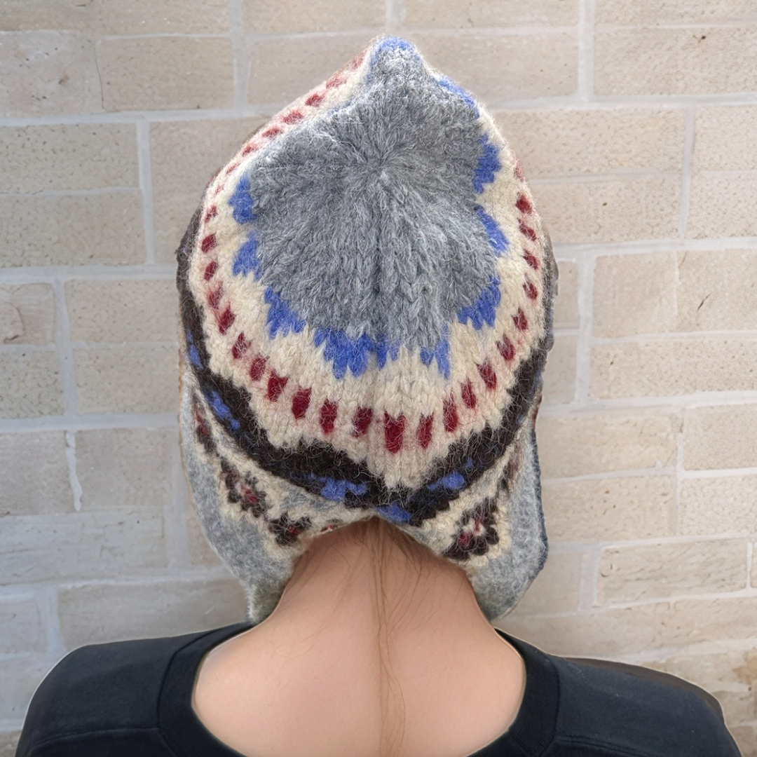 Geometric Nordic Knit Cap SRC-264