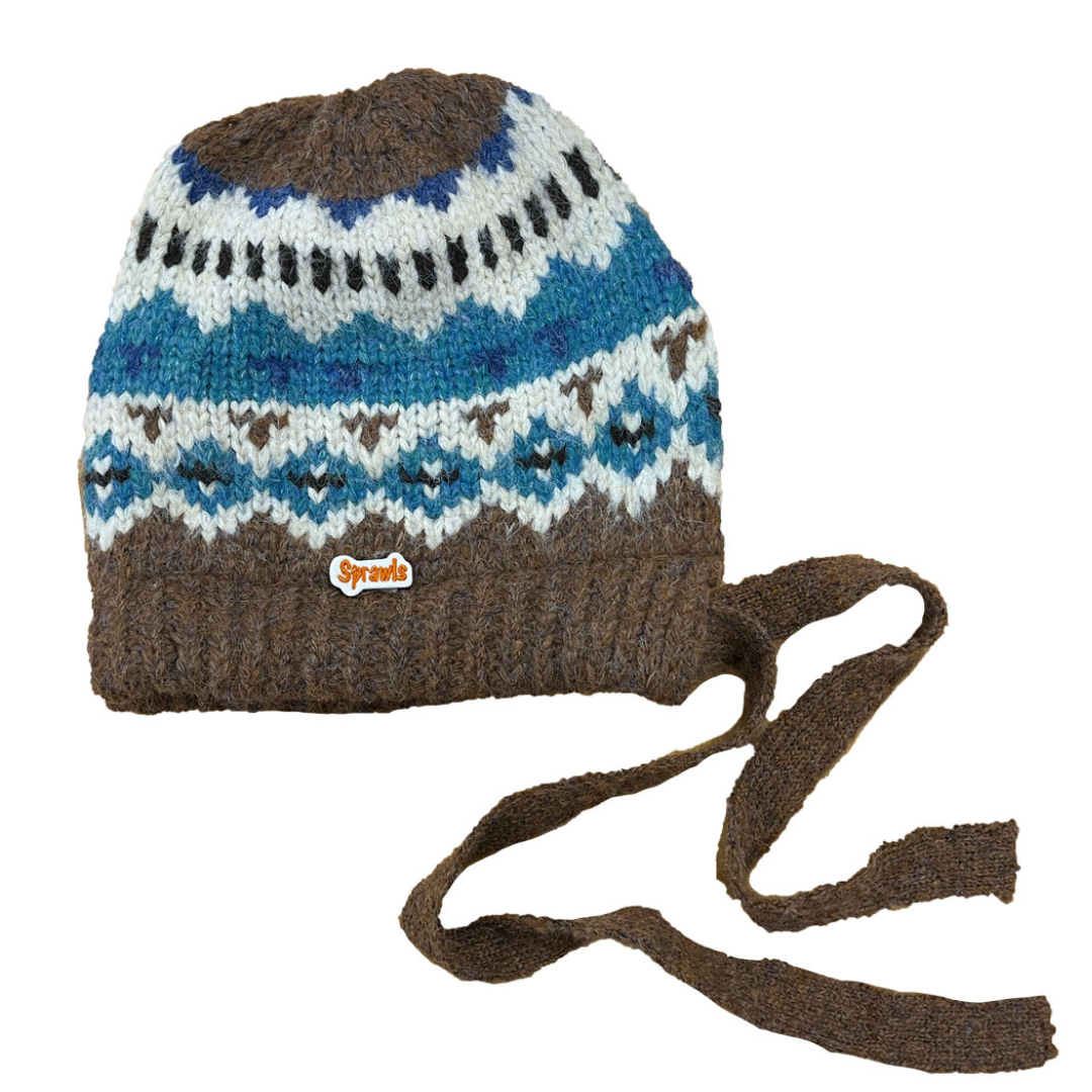 Geometric Nordic Knit Cap SRC-264