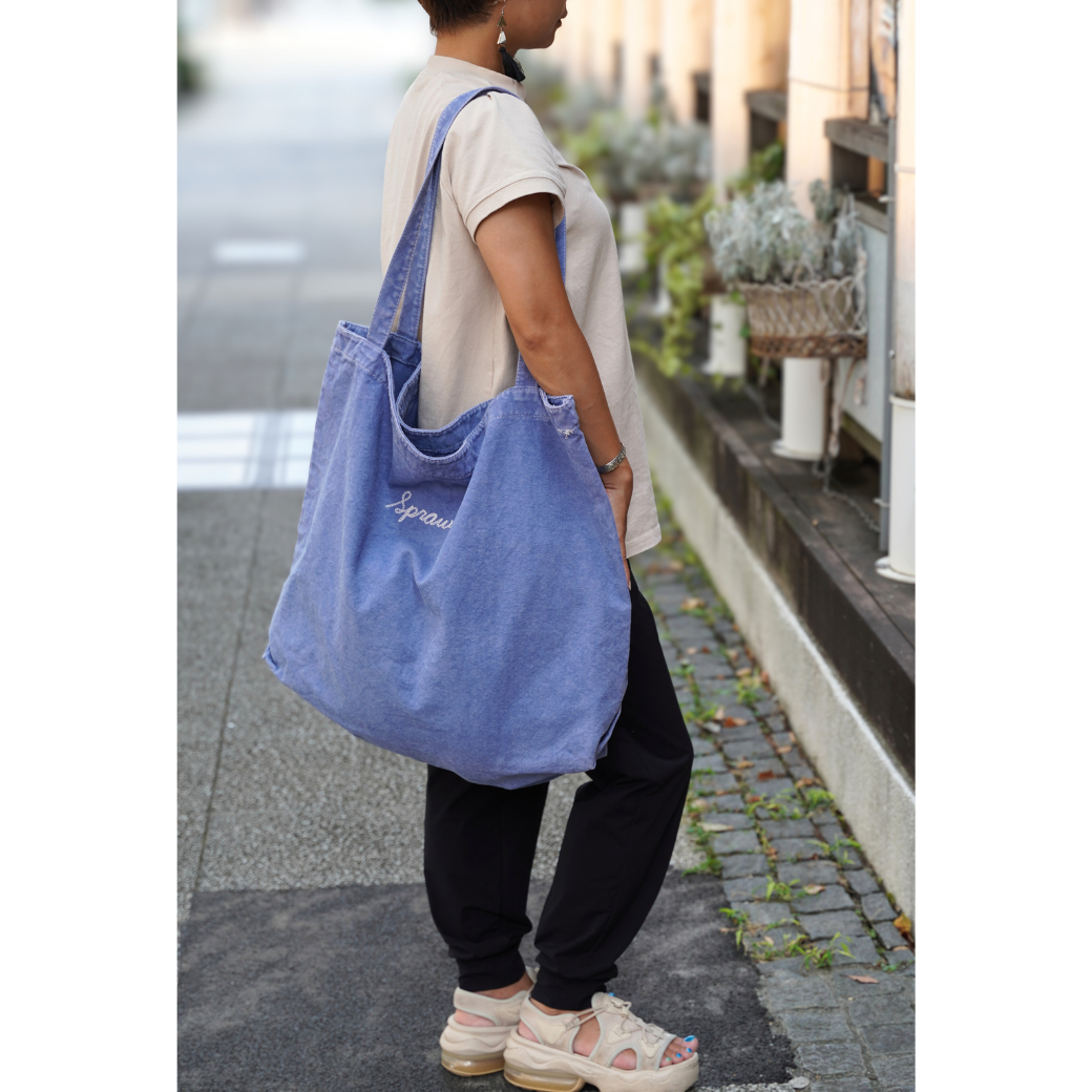 Vintage large canvas tote bag SRC-261