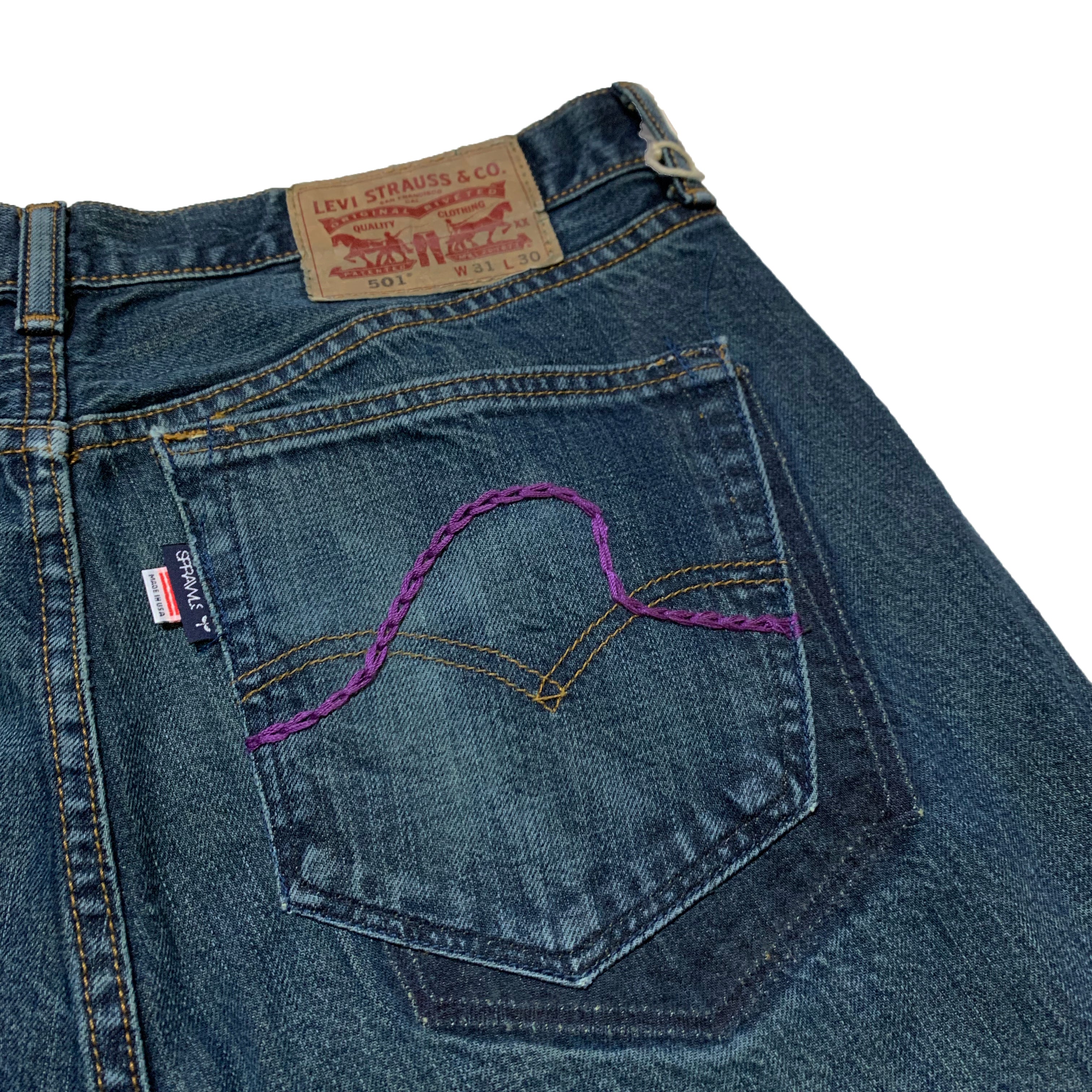 SPRAWLS Levis501 リメイクデニム