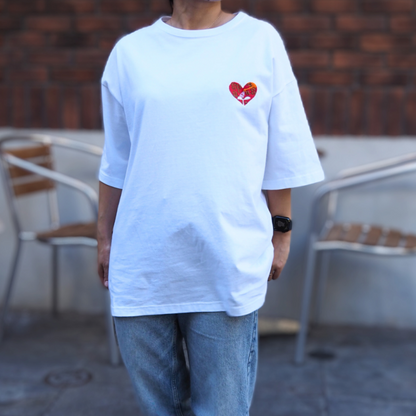 Heart 刺繍 Tee SSL-542