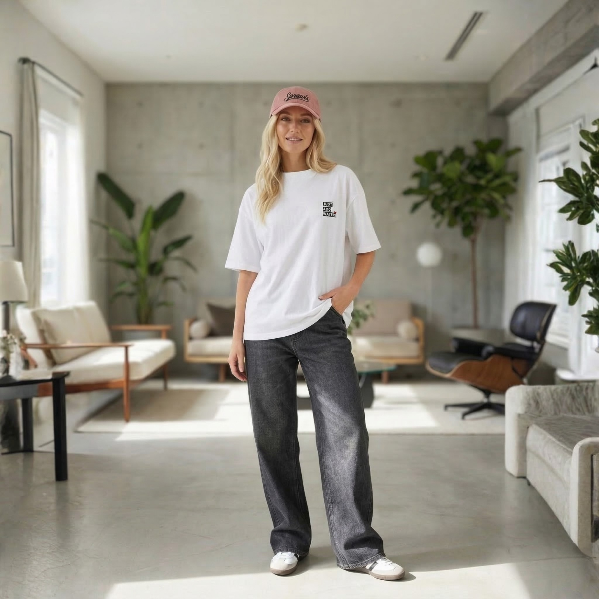 "JUST ADD WATER" Photo Print Tee SSL-588