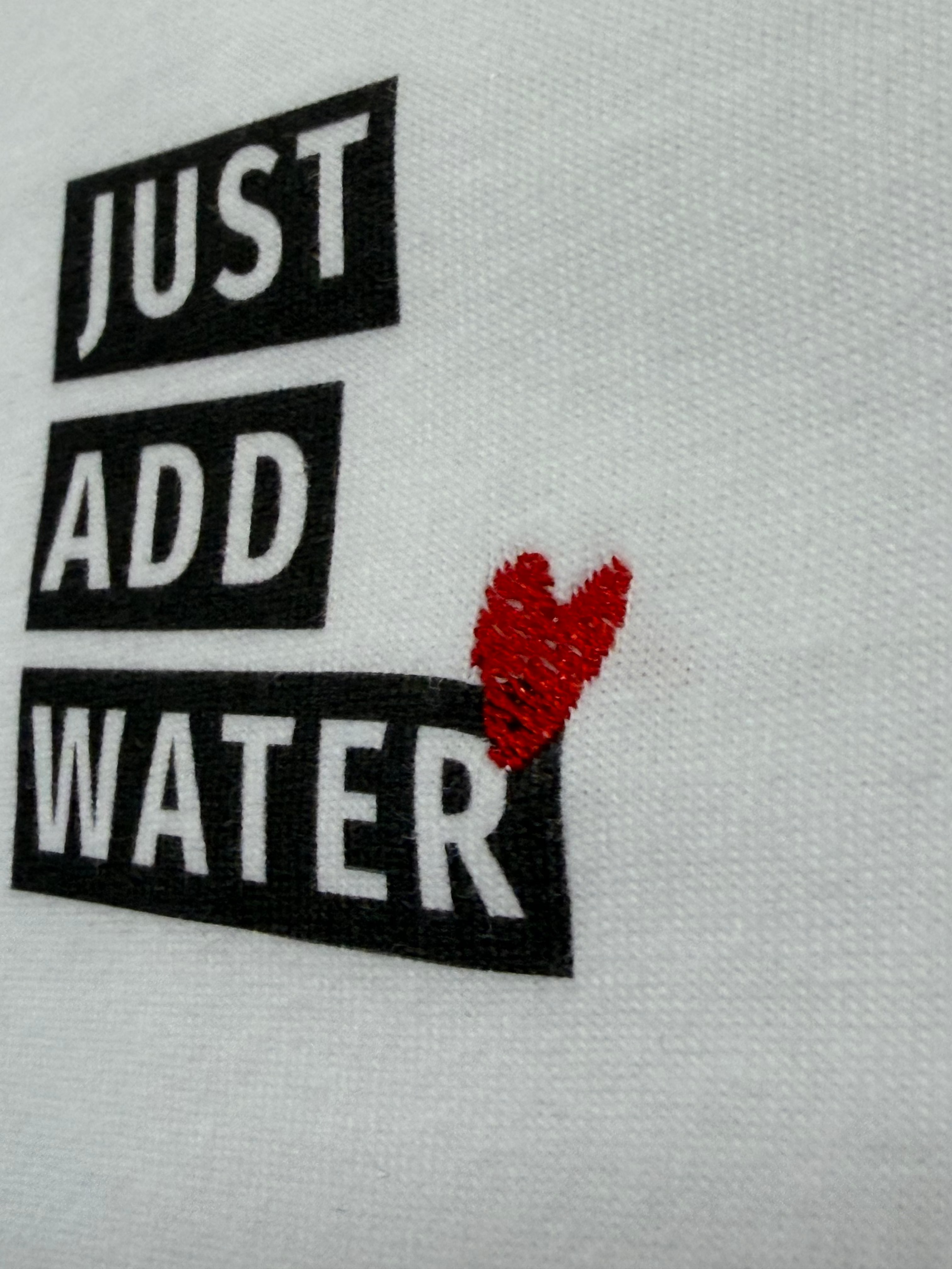 "JUST ADD WATER" Photo Print Tee SSL-588