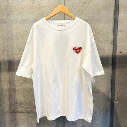 Heart 刺繍 Tee SSL-542