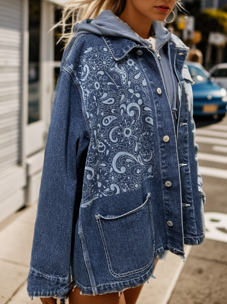 Paisley Pattern Coveralls Jacket SSL-515