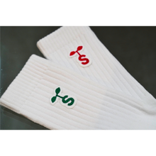 S FUTABA EMBROIDERY CREW SOCKS SRC-255