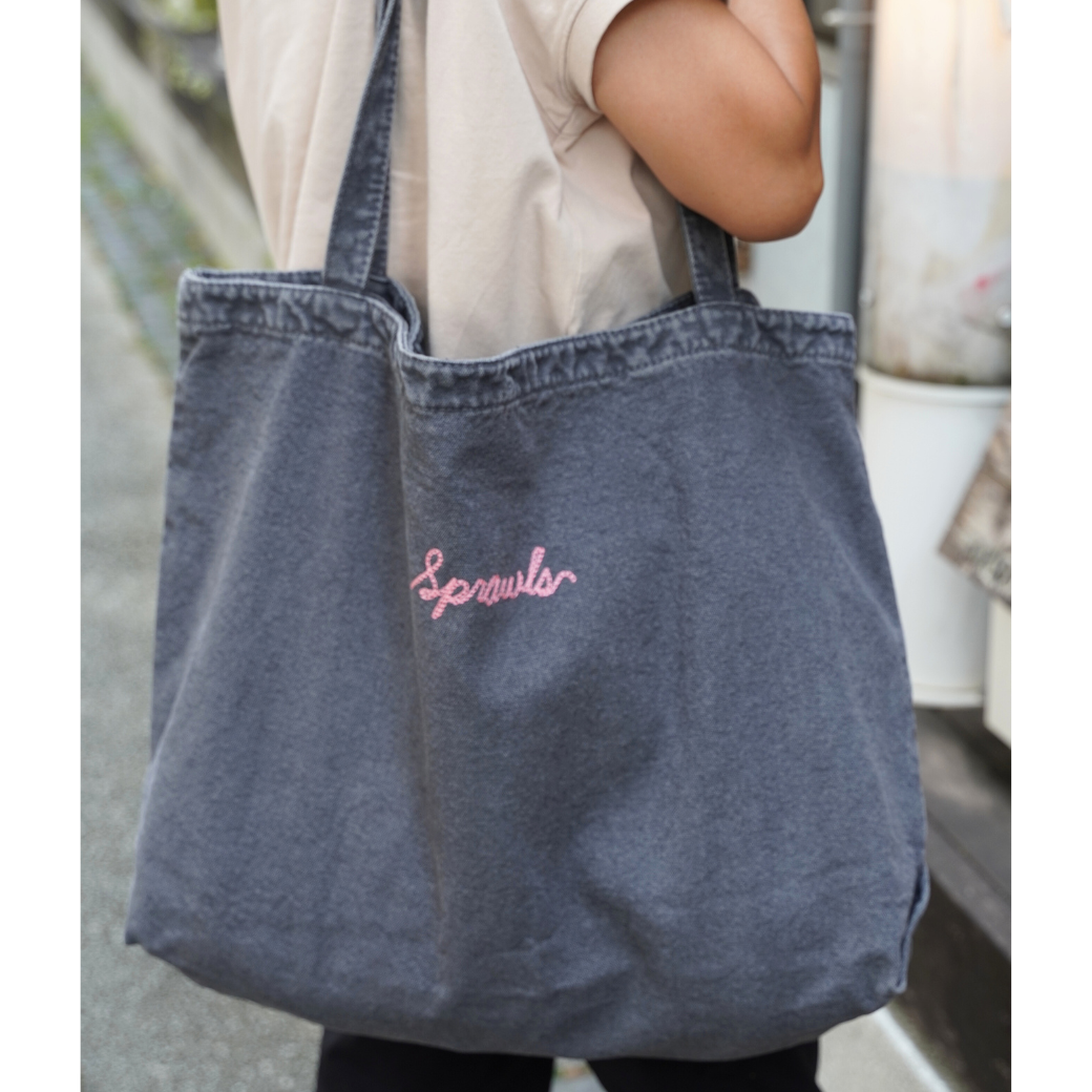 Vintage large canvas tote bag SRC-261