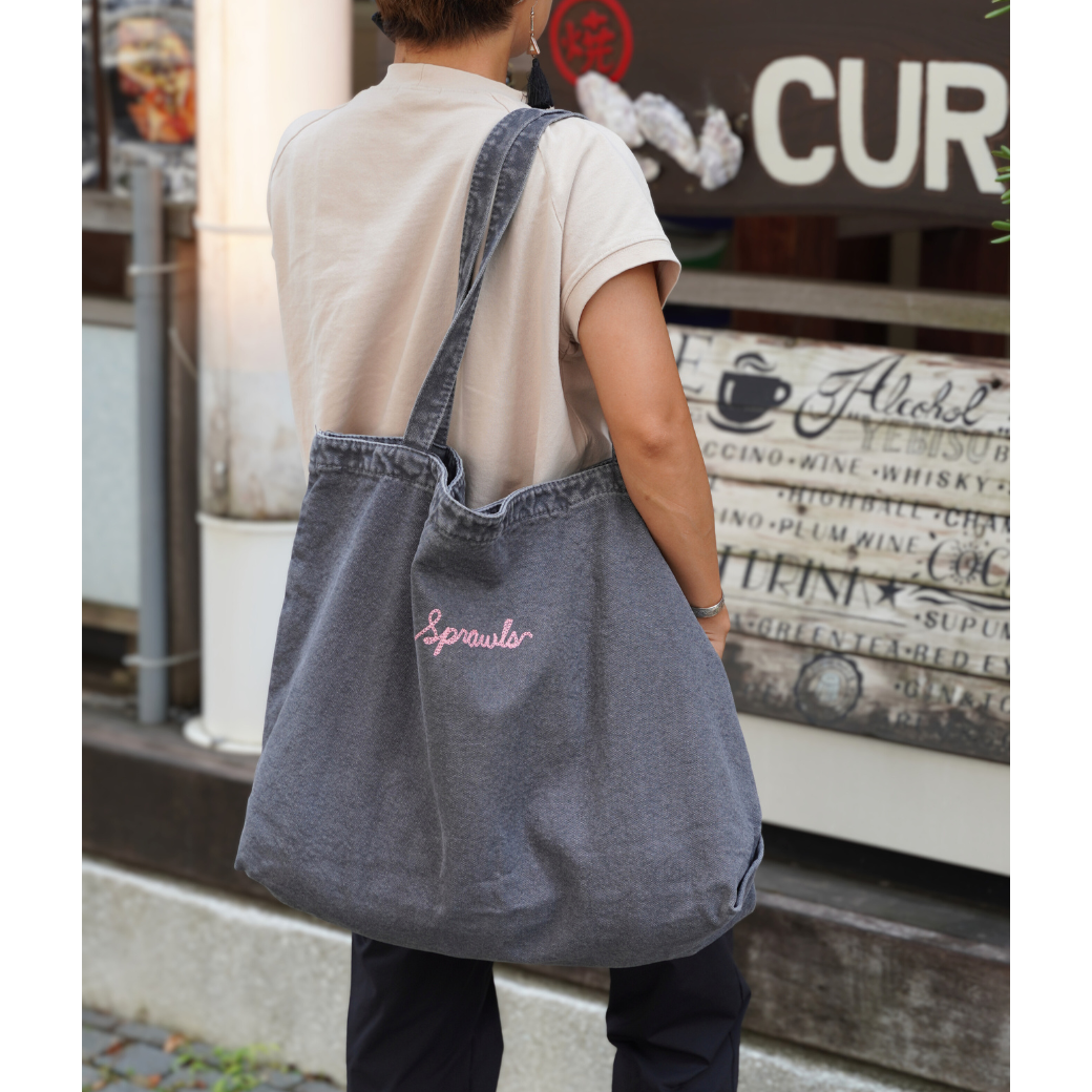 Vintage large canvas tote bag SRC-261