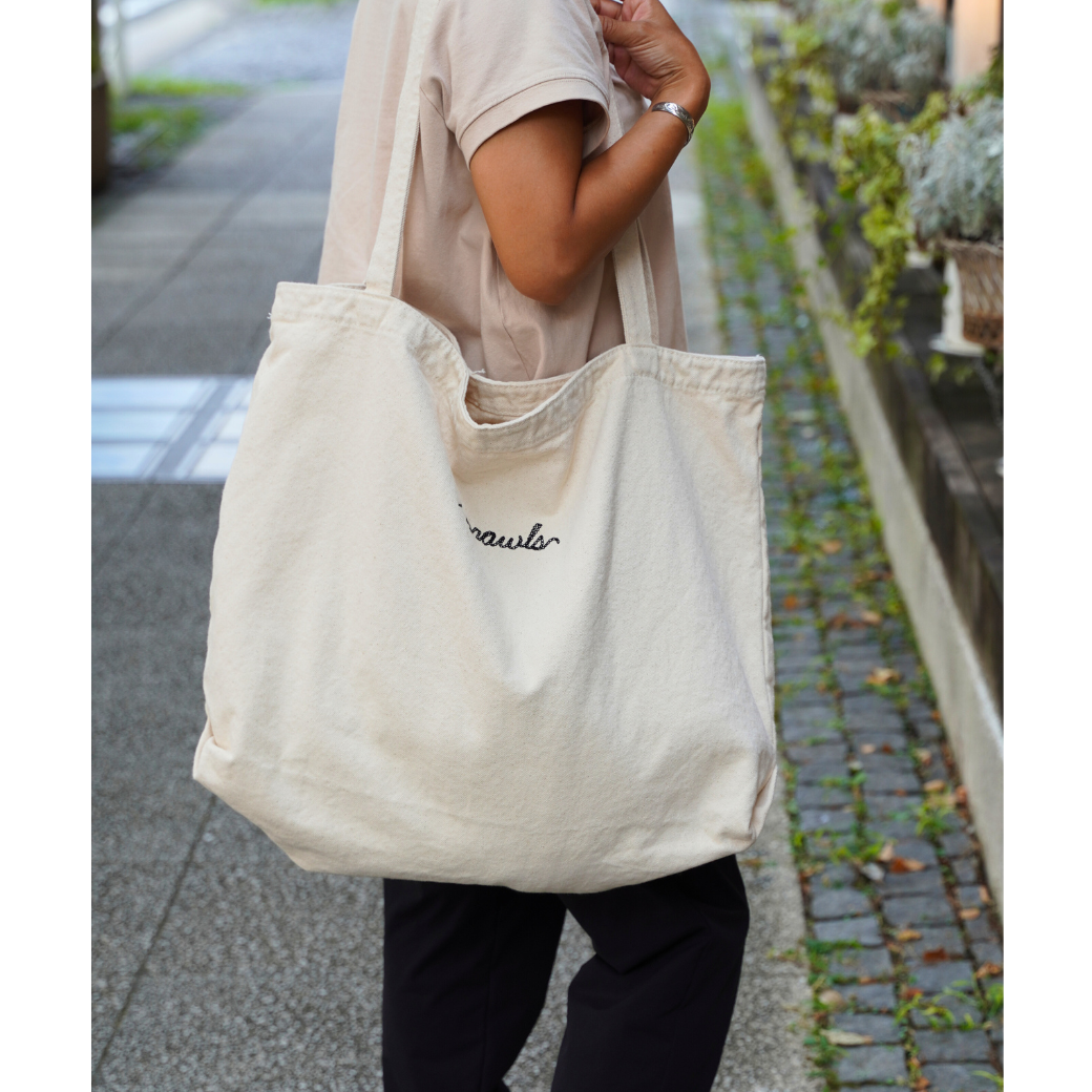 Vintage large canvas tote bag SRC-261