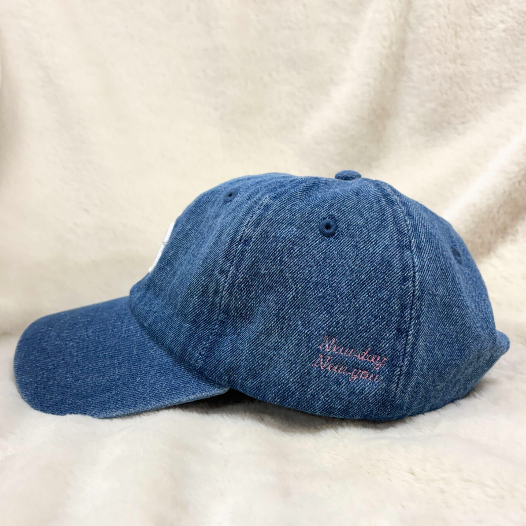 S Embroidery Message Denim Cap SRC-270