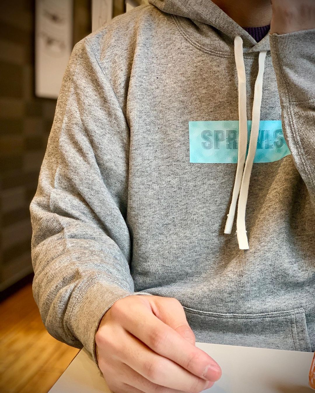 SP Square Logo Pullover Parka 8.4oz SSL-388