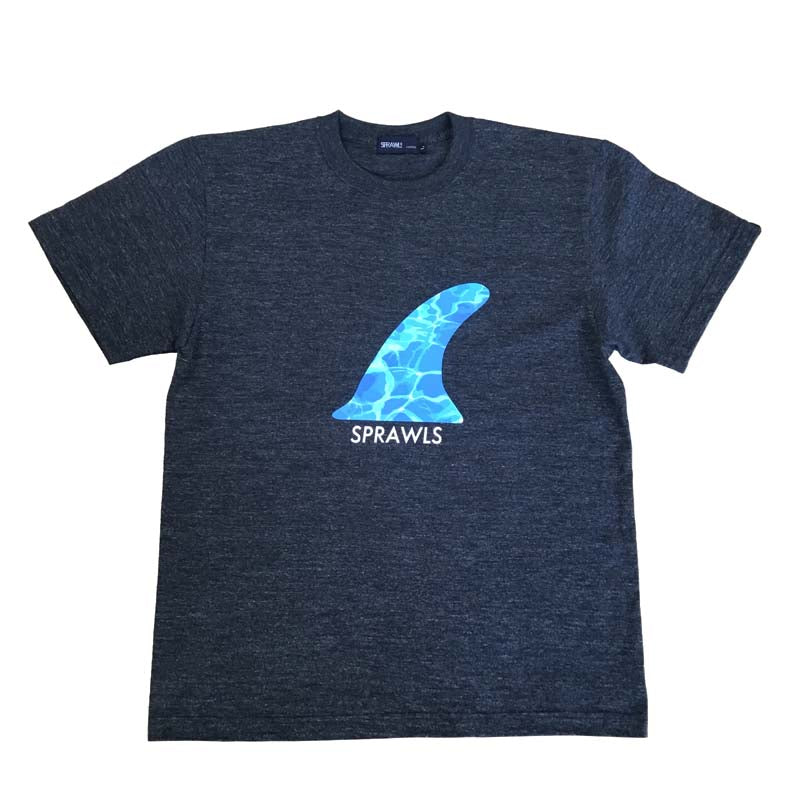 デザインTシャツ　フィン　波