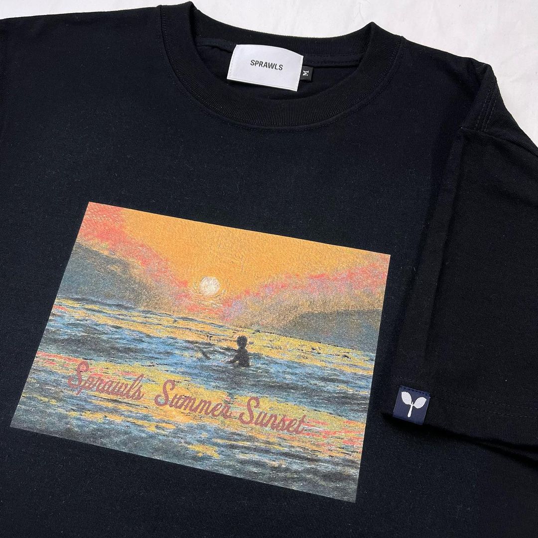 Sunset graphic Tee 5.6oz SSL-492