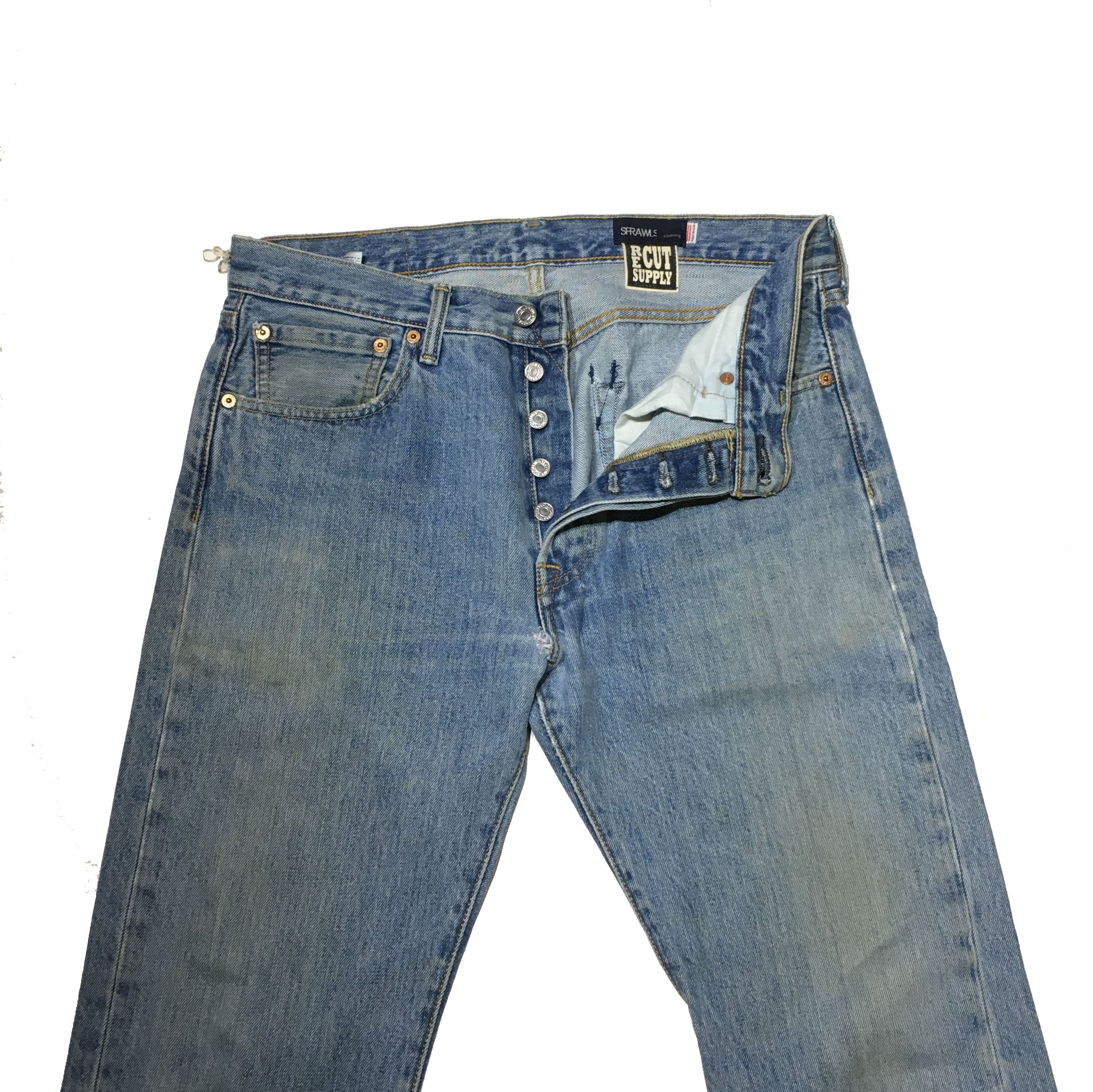 RE CUT SUPPLY×SPRAWLS コラボアイテム Levis501 リメイクデニム