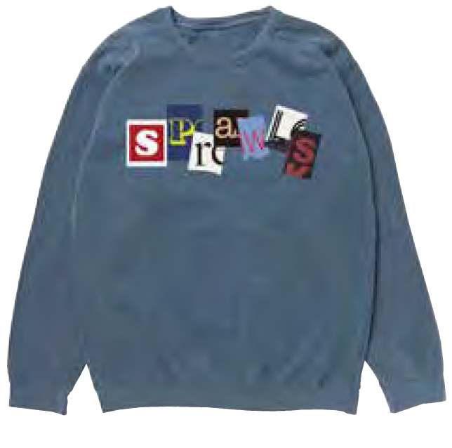 Scrap logo dyed sweat SFL-418