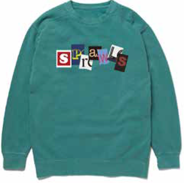 Scrap logo dyed sweat SFL-418