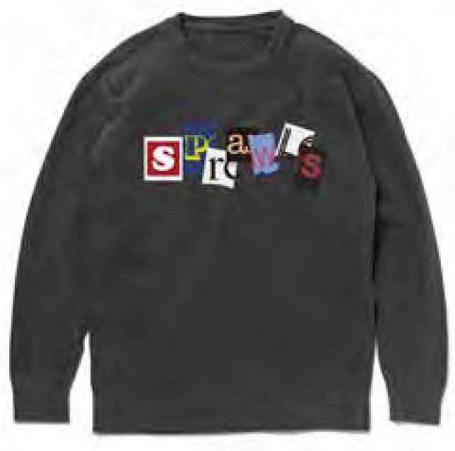 Scrap logo dyed sweat SFL-418