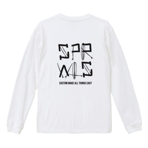 Surfboard logo long Tee 5.6oz SFL-429