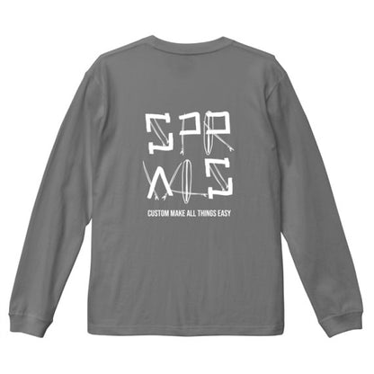 Surfboard logo long Tee 5.6oz SFL-429