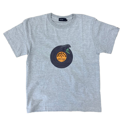 Record wave graphic Tee 5.6oz SSL-412